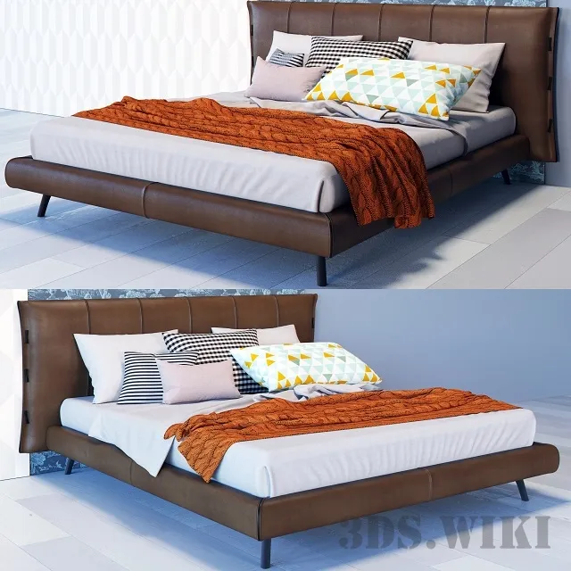 furniture - Bed Cuff Bonaldo 3D Model