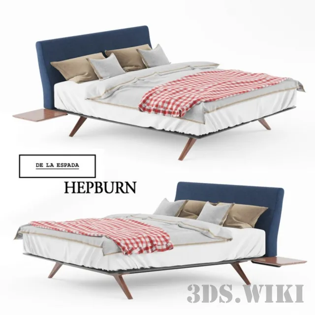 furniture - BED de la espada hupburn (max fbx) 3D Model