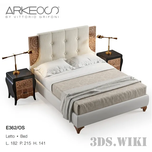 furniture - Bed E362 / OS Arkeos by Vittorio Grifoni 3D Model