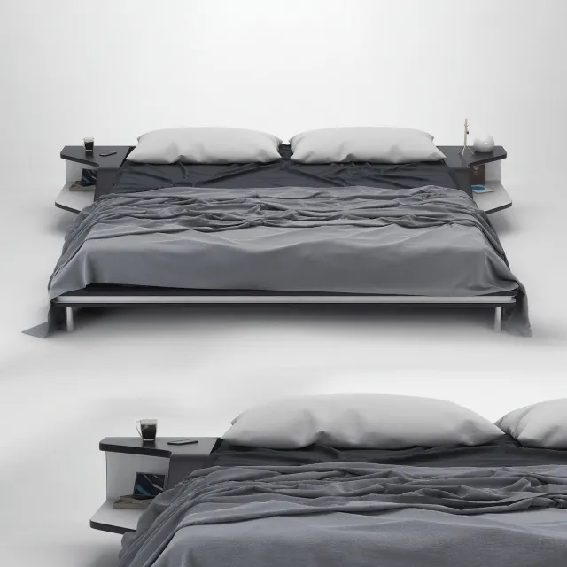 furniture - Bed Estel Ayrton 3D Model