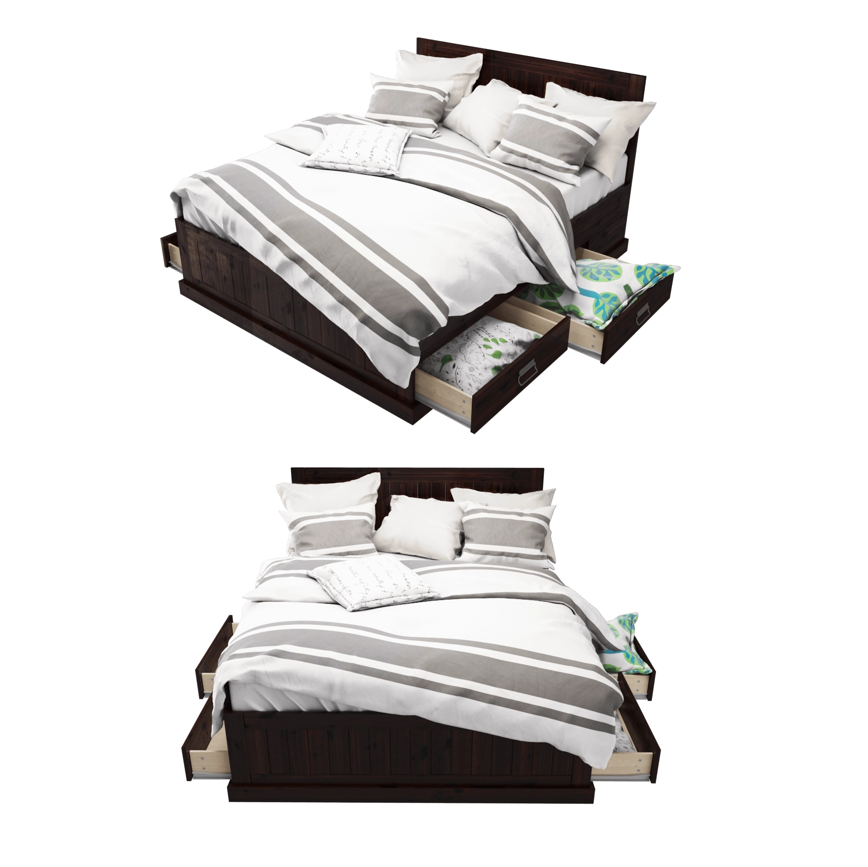 furniture - Bed  Fjell 3D Model