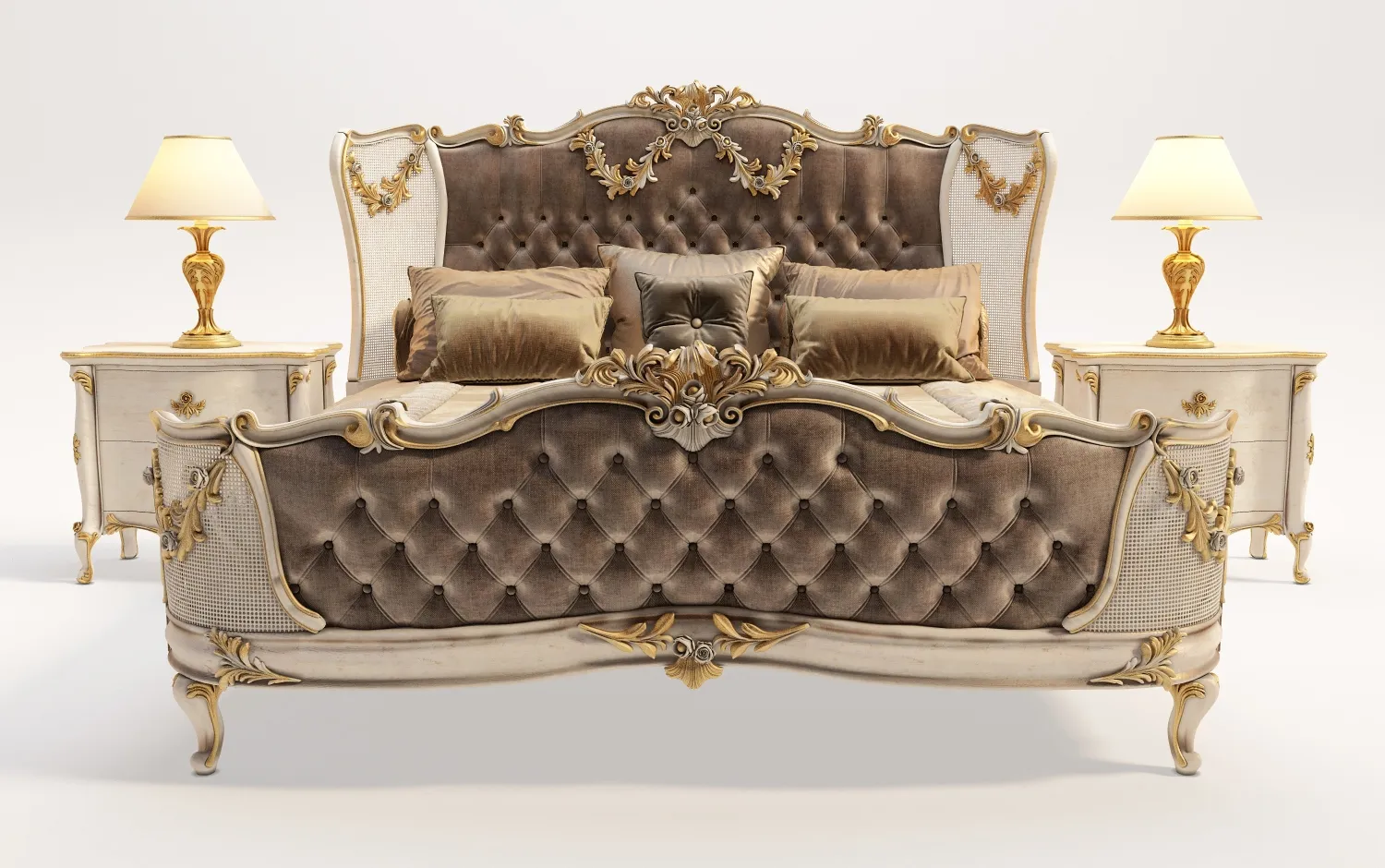 furniture - Bed Florence Art 2 3D Model