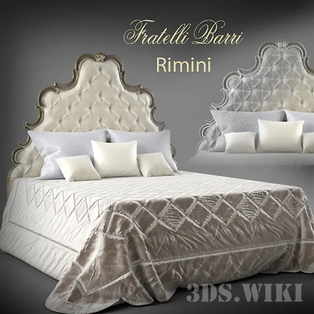 furniture - Bed FRATELLI BARRI RIMINI 3D Model
