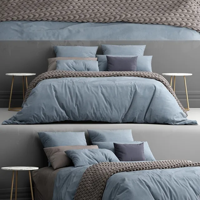 furniture - Bed from bedding adairs australia 9 3D Model