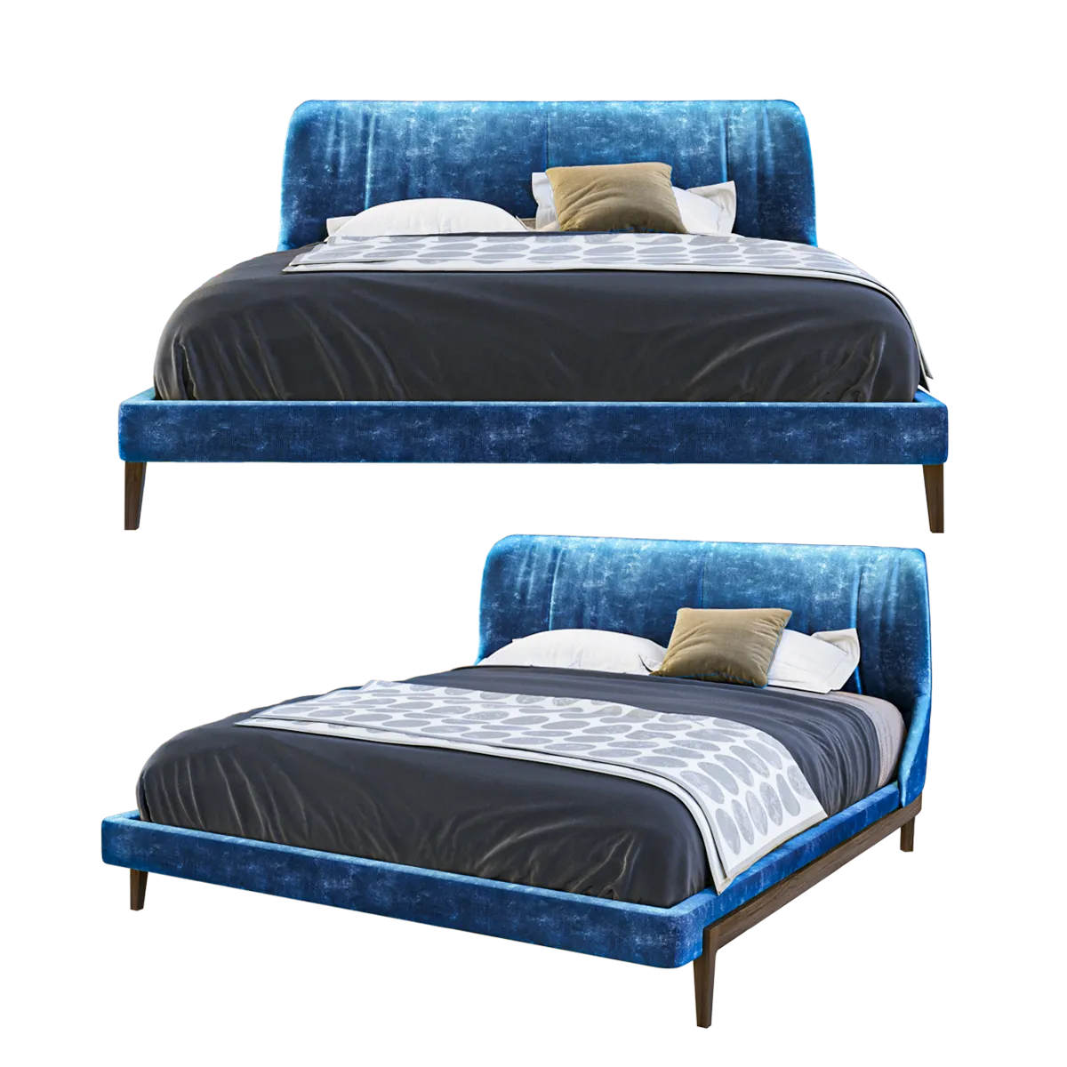 furniture - Bed Fulham 3D Model