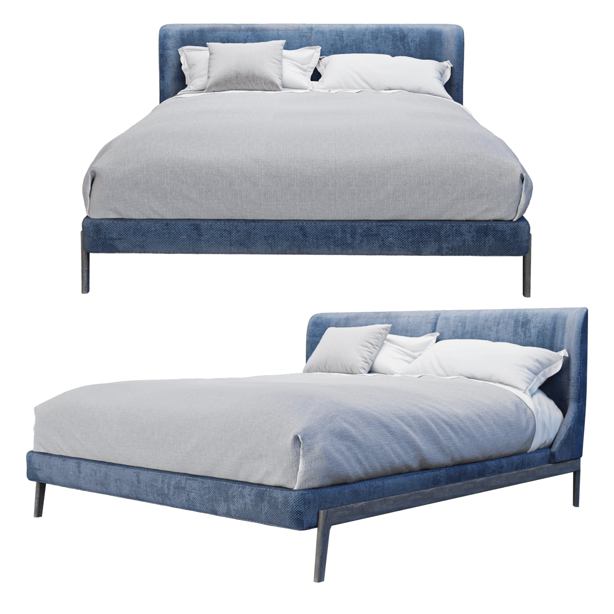 furniture - Bed Fulham 3D Model