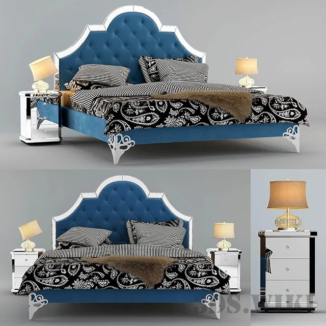 furniture - Bed Garda Decor KFC1096 3D Model
