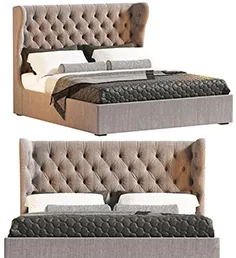 furniture - Bed Gilbert Lovesite 3D Model