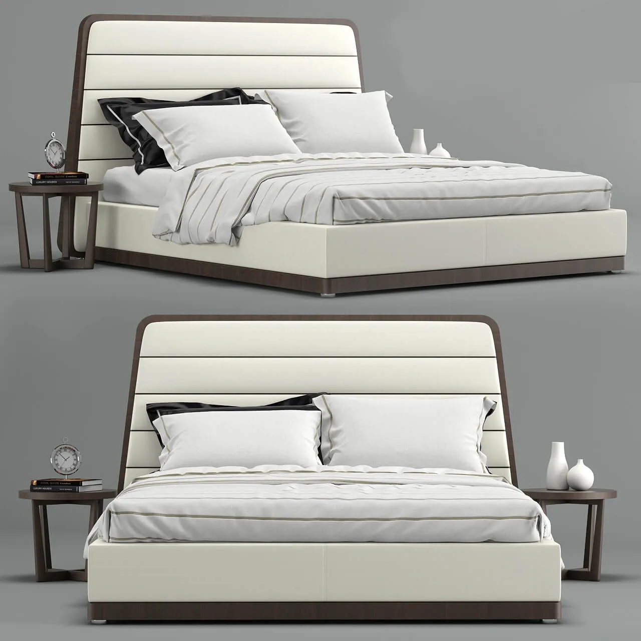 furniture - Bed Gilda (200) Besana 3D Model