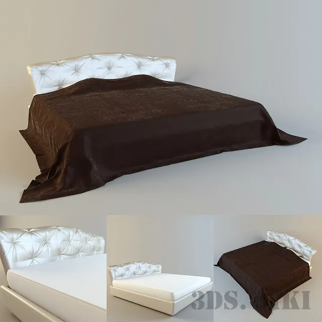 furniture - Bed GINEVRA Ego Zeroventiquattro 3D Model