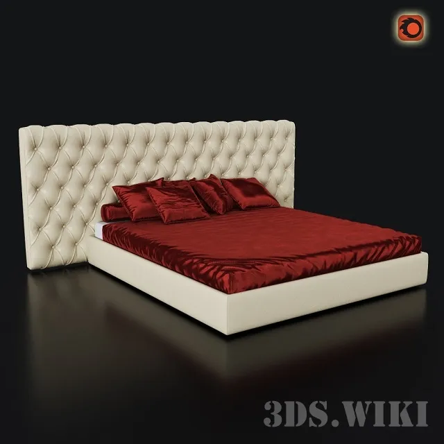 furniture - Bed Gisele Cinova 3D Model