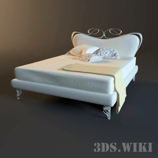 furniture - Bed Giusti Portos 3D Model