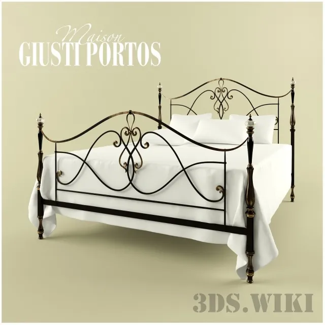 furniture - Bed Giusti Portos ALICANTE 3D Model