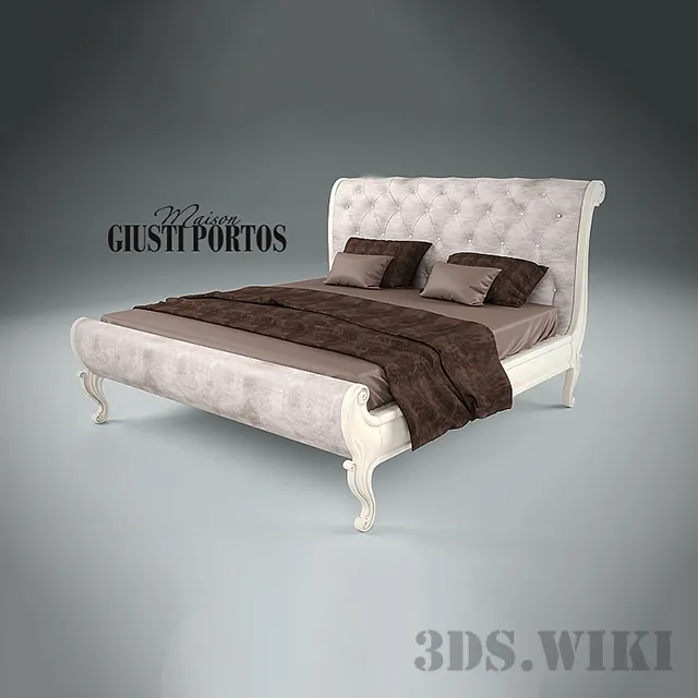 furniture - Bed Giusti Portos LUIS 3D Model