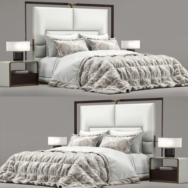 furniture - Bed Grace Rugiano 3D Model