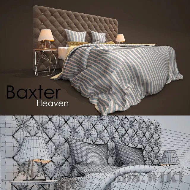 furniture - Bed HEAVEN By BAXTER 3D Model