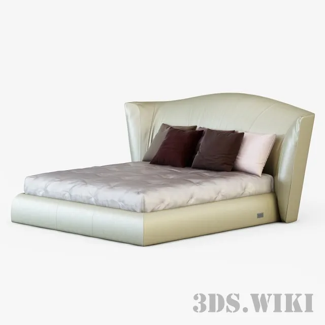 furniture - Bed HERON By Longhi 3D Model