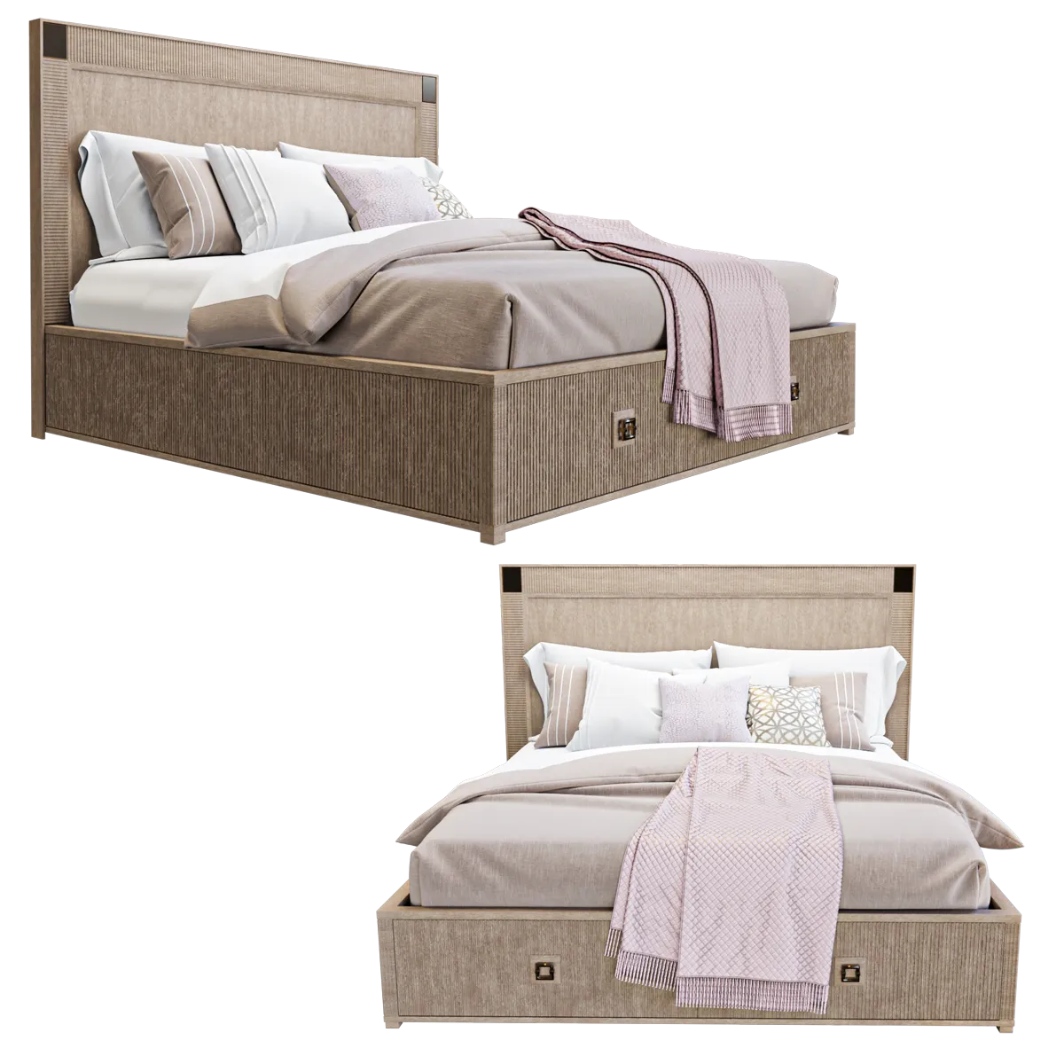 furniture - Bed Hudson 3D Model