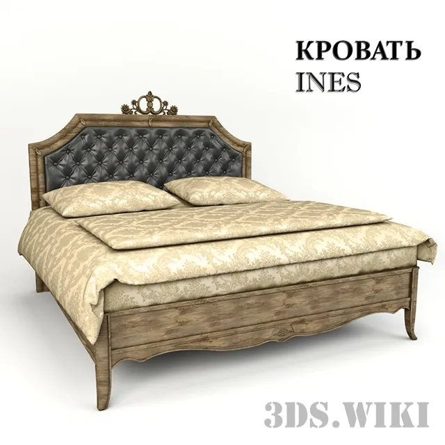 furniture - Bed Ines CORTE ZARI 883 3D Model