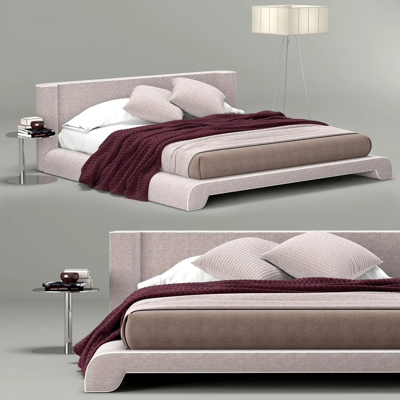 furniture - Bed Isabell Desiree 3D Model