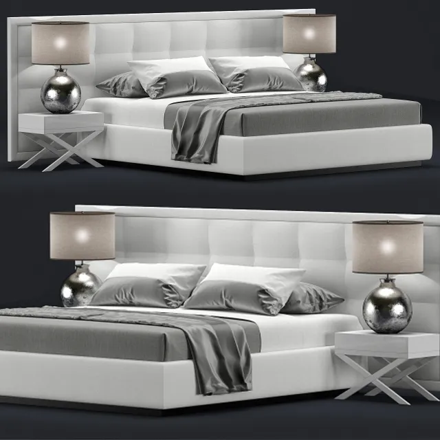 furniture - Bed Jazz Softhouse 3D Model