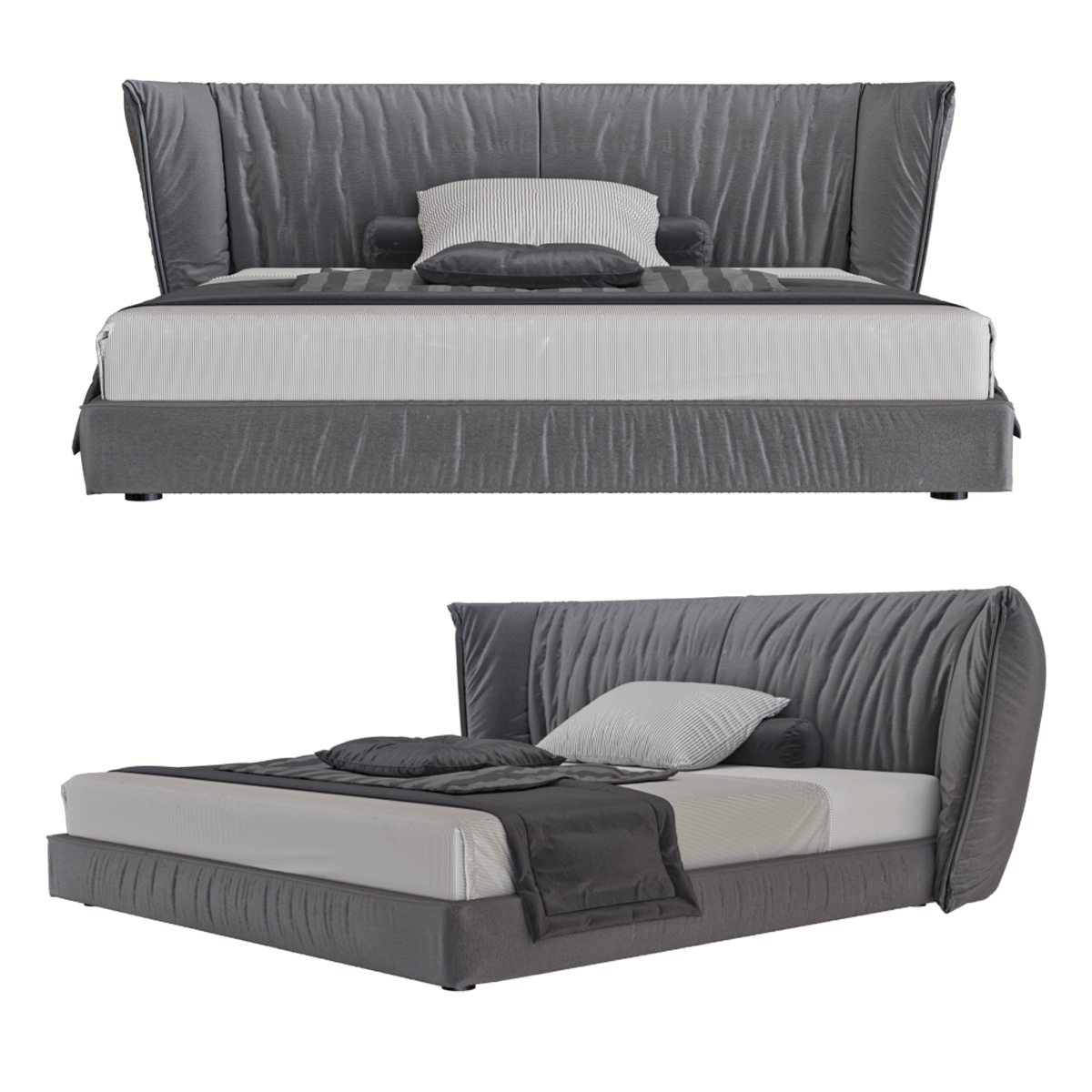 furniture - Bed Jesse 3D Model