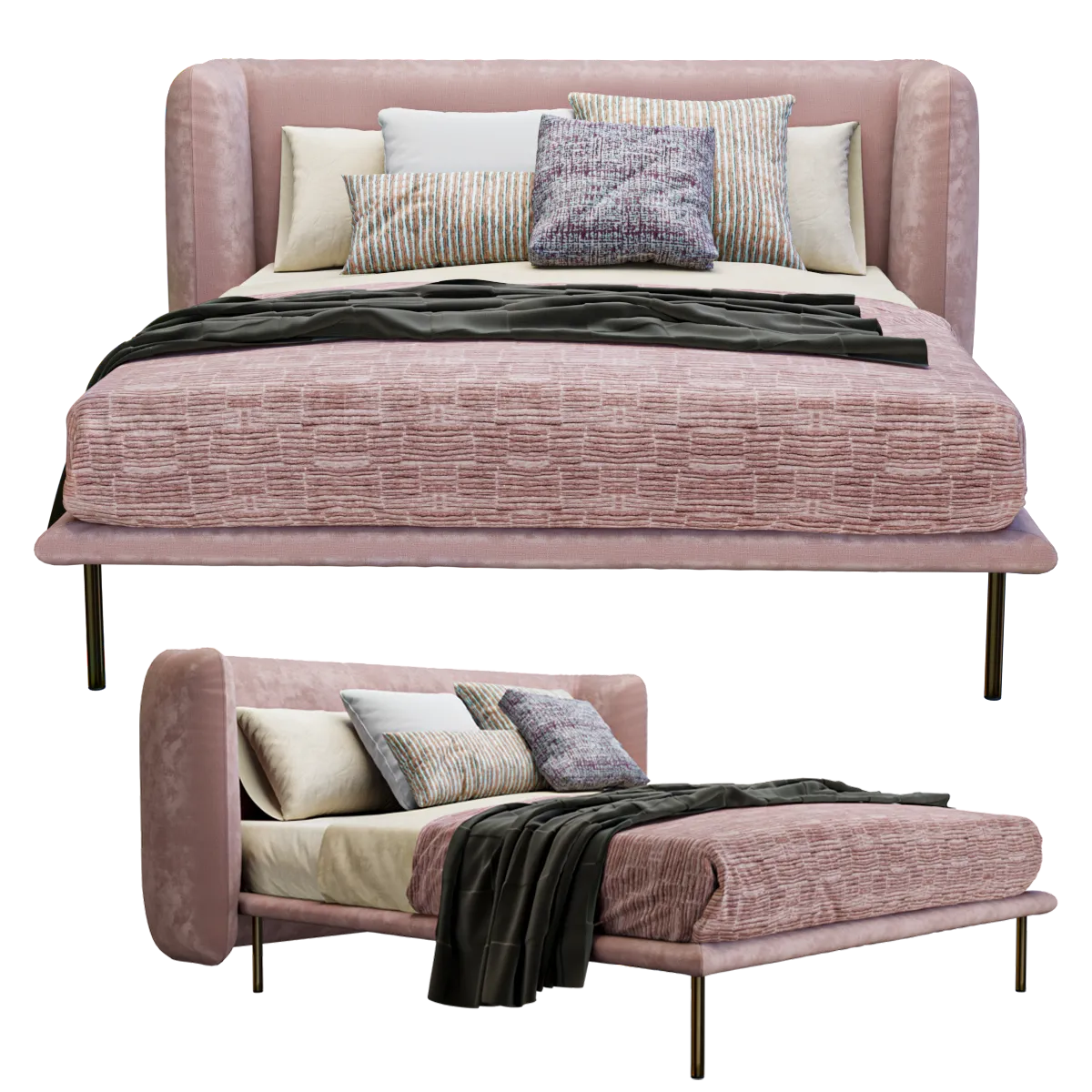 furniture - Bed Jill 3D Model