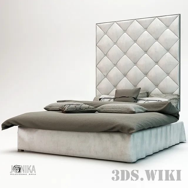 furniture - Bed Jonika 3D Model