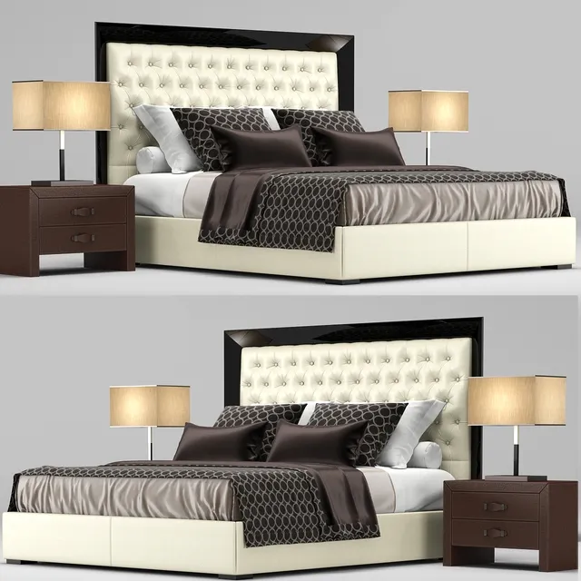 furniture - Bed Kenya Rugiano 3D Model