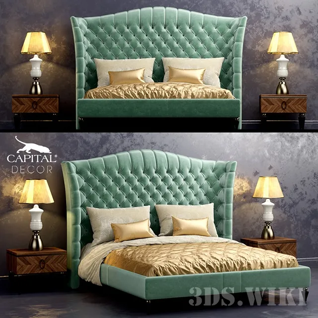 furniture - Bed KESY Capital Decor 3D Model