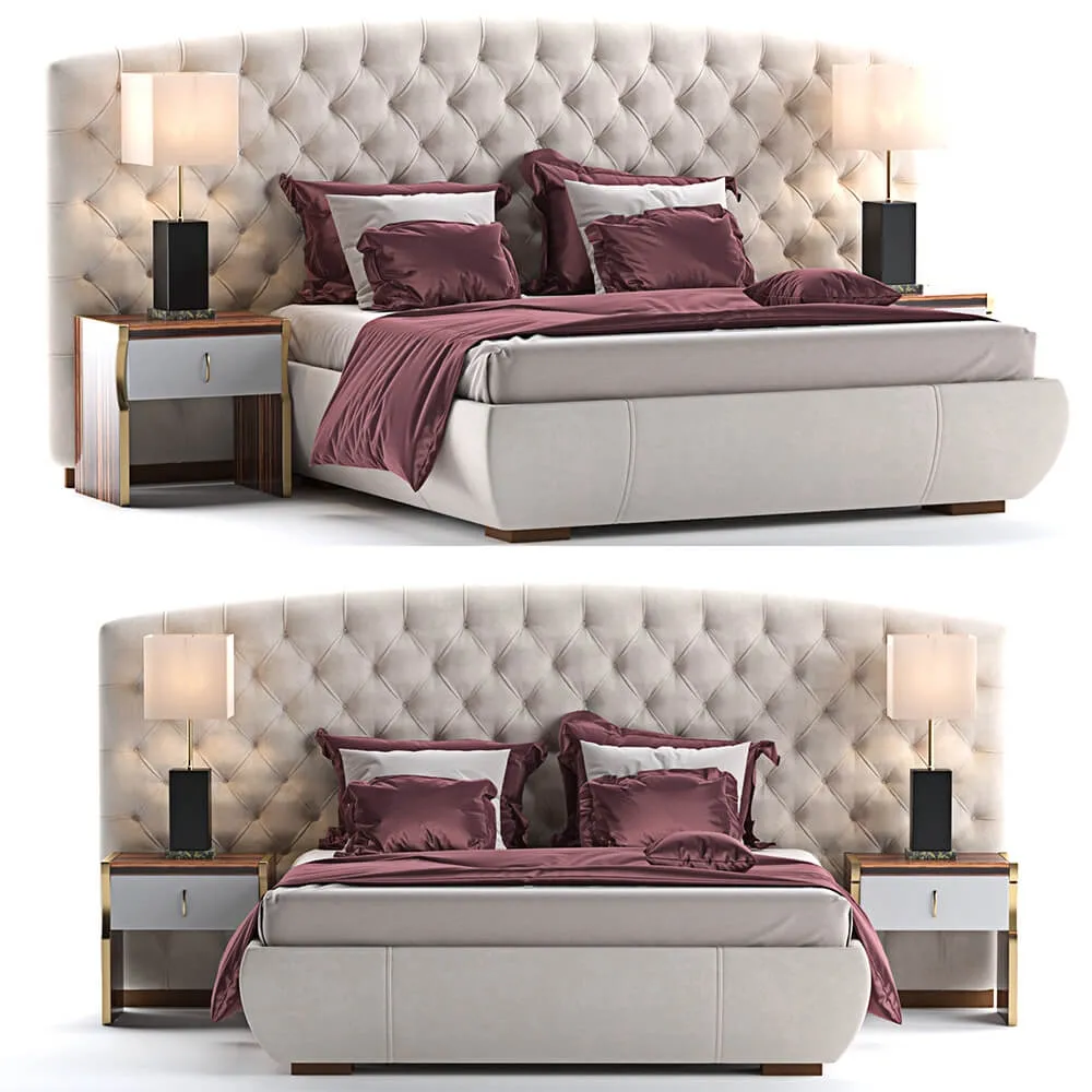 furniture - Bed KesyXL Capital collection 3D Model