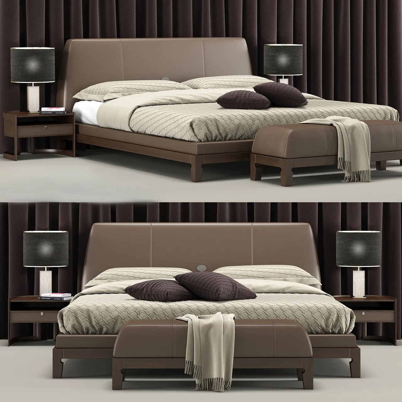 furniture - Bed Lavinia Besana 3D Model