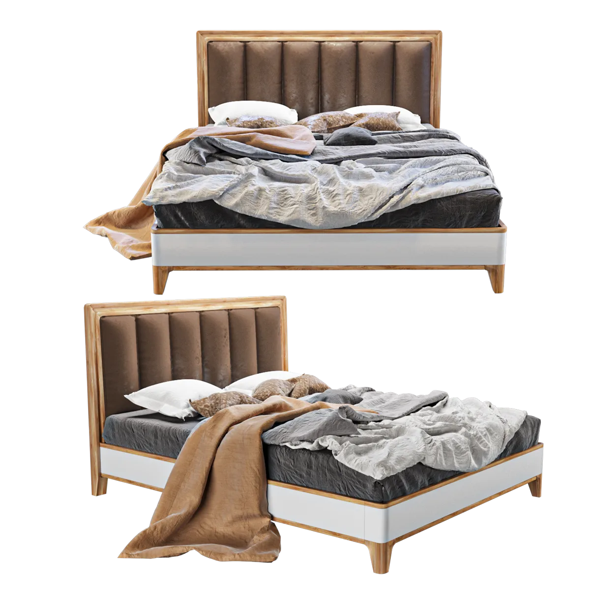 furniture - Bed Le Fabiler Deva 3D Model