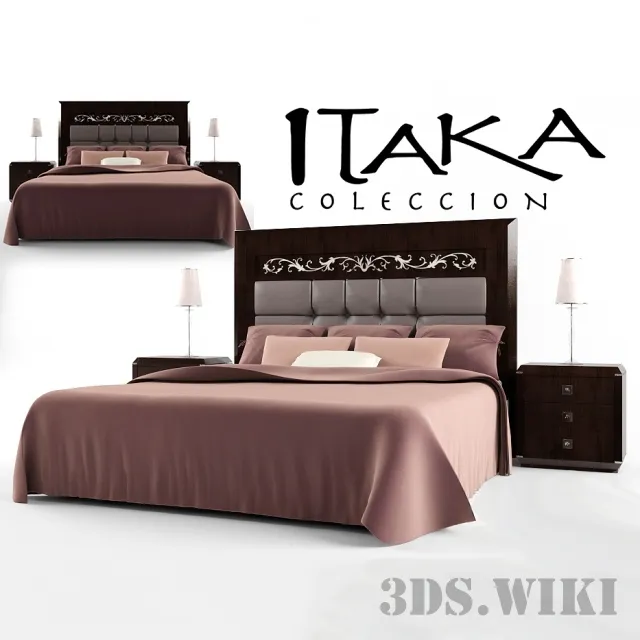 furniture - Bed Lineas Itaka Collection 3D Model