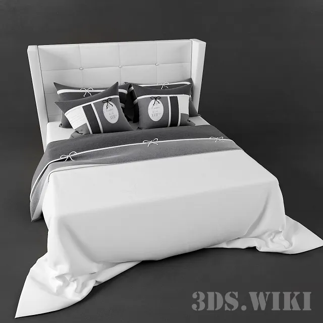 furniture - Bed linen Maisons Du Monde 5 3D Model