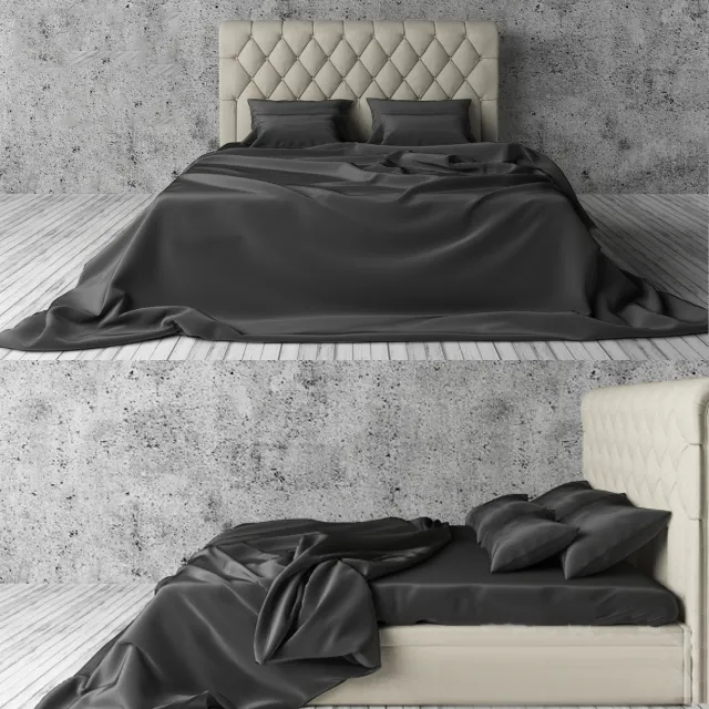 furniture - Bed Loft 129 3D Model