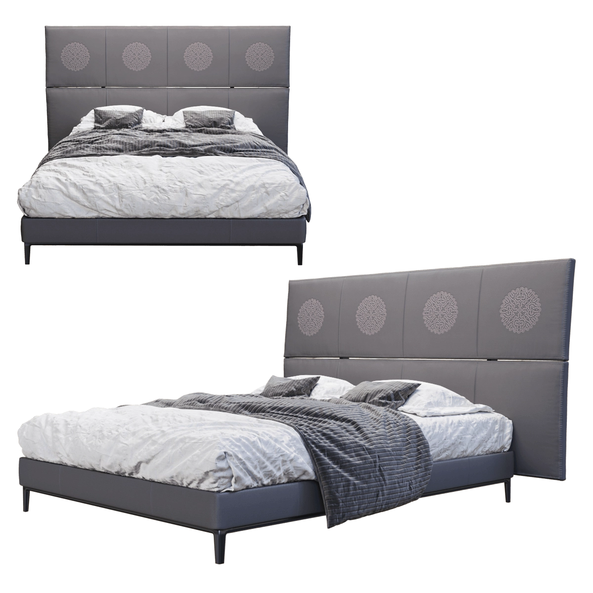 furniture - Bed Lucrezia 3D Model