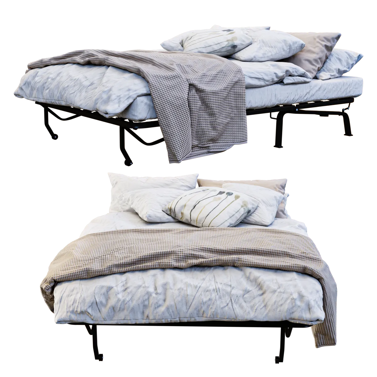 furniture - Bed lycksele 3 3D Model