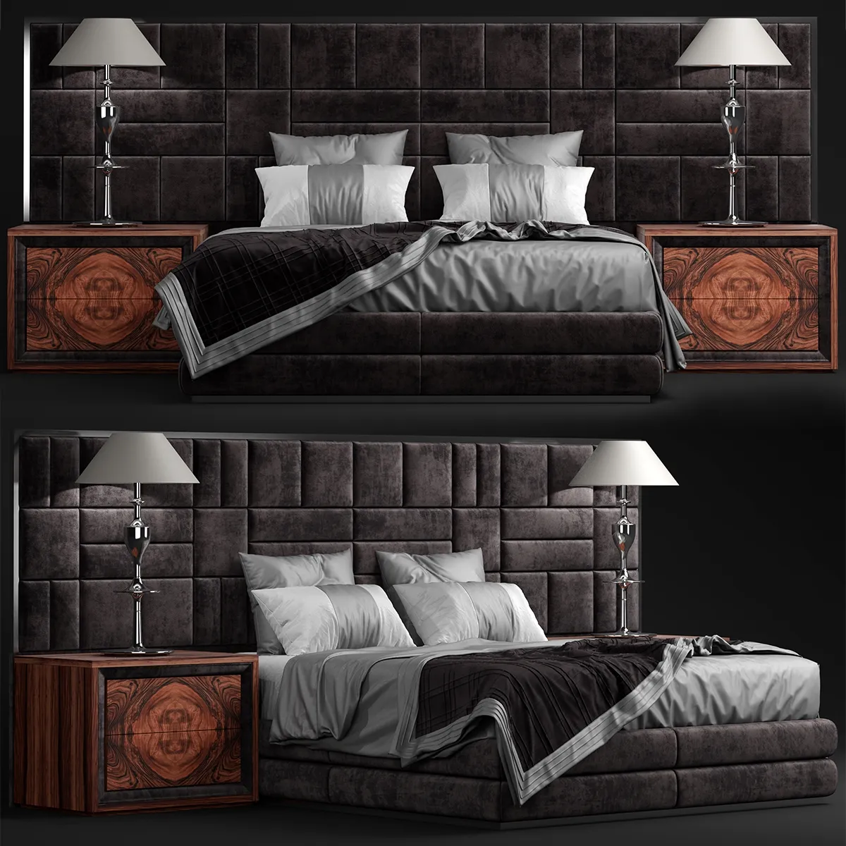 furniture - Bed Mademoiselle Bolzan 22 3D Model