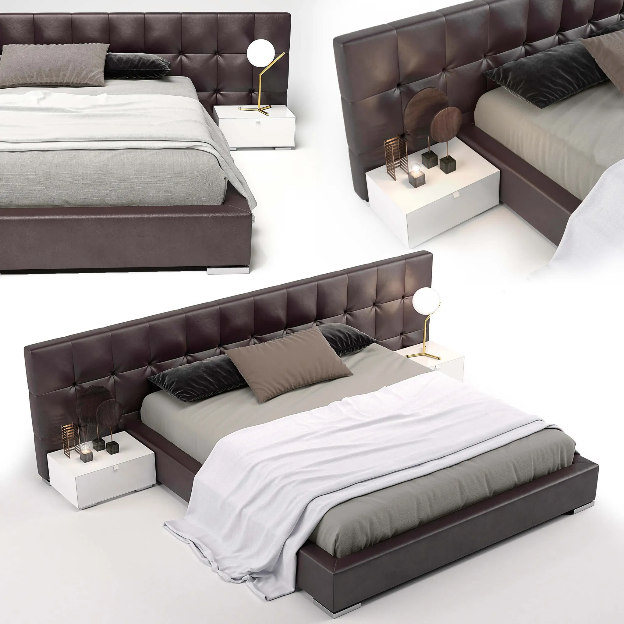 furniture - Bed Mademoiselle Bolzan 8 3D Model