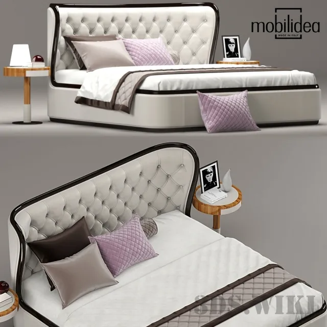 furniture - Bed MARGOT collection MOBILIDEA 3D Model