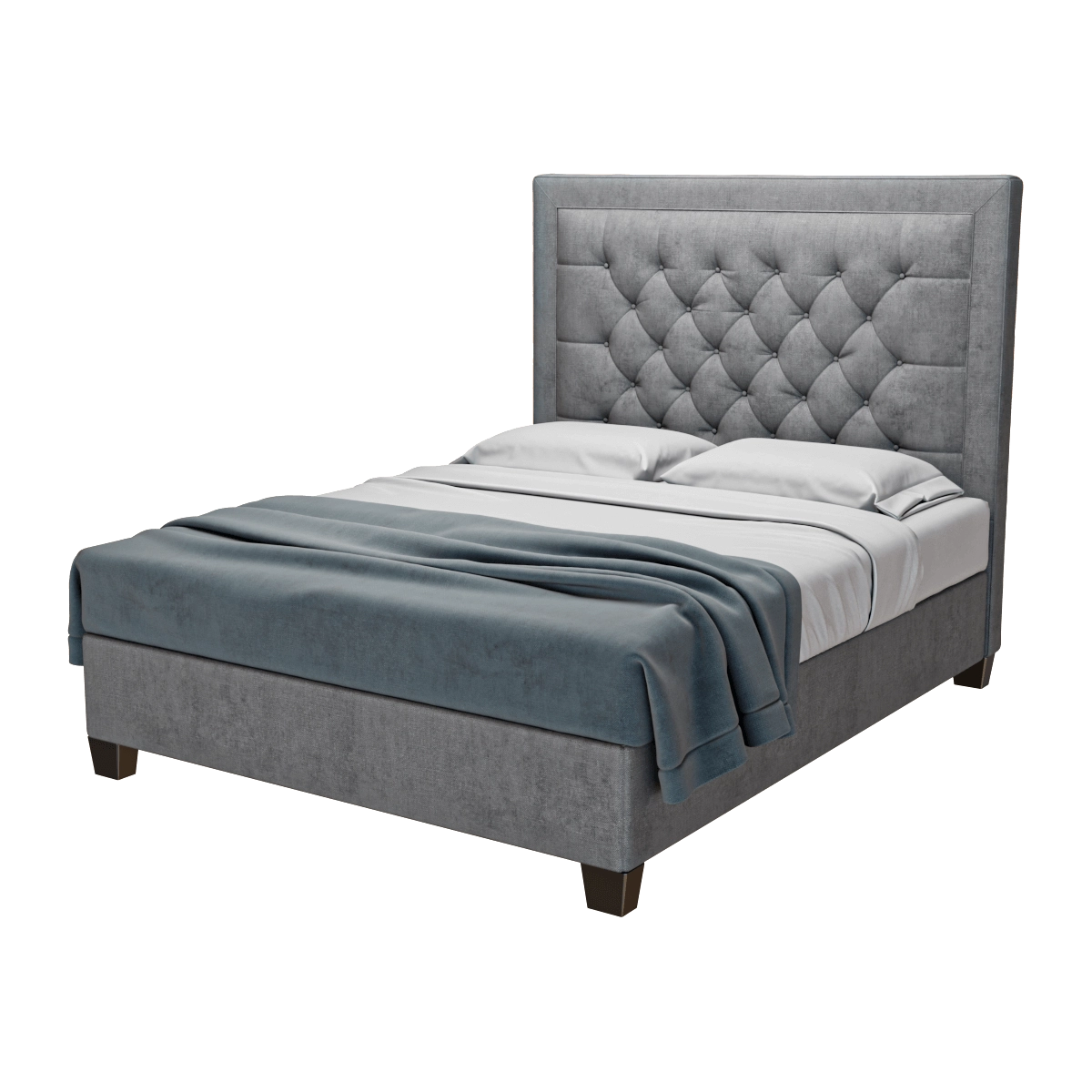 furniture - Bed Milan 3D Model