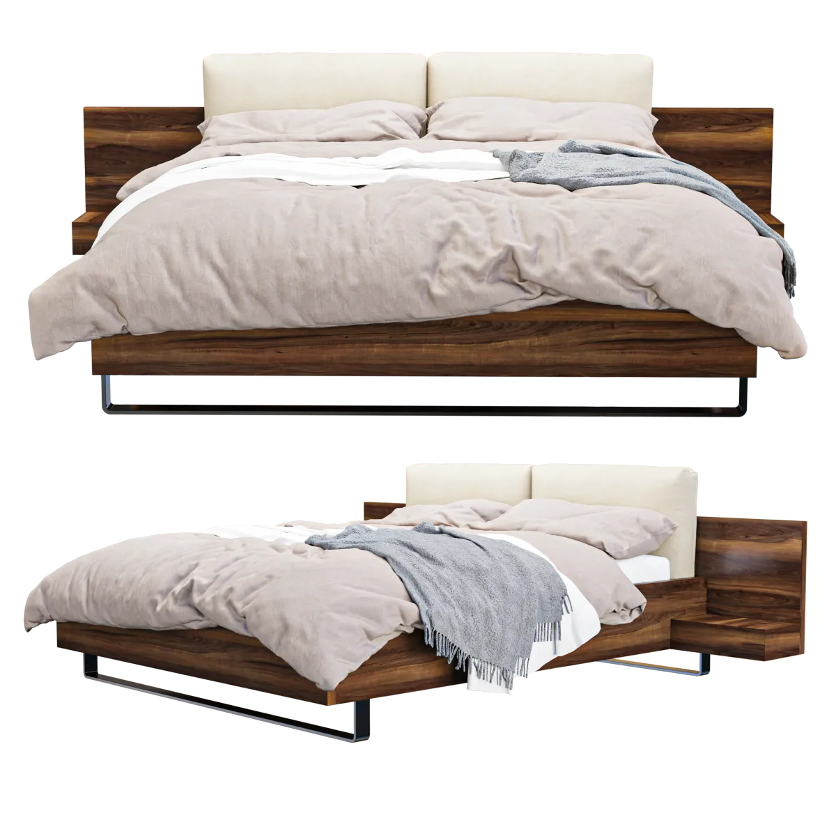 furniture - Bed Moeller Lou 3D Model