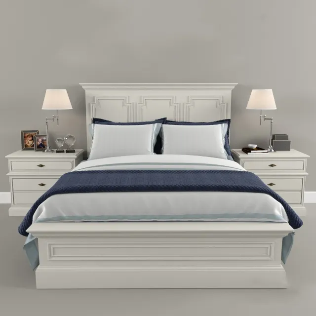 furniture - Bed Molteni Beds Nick 02 3D Model
