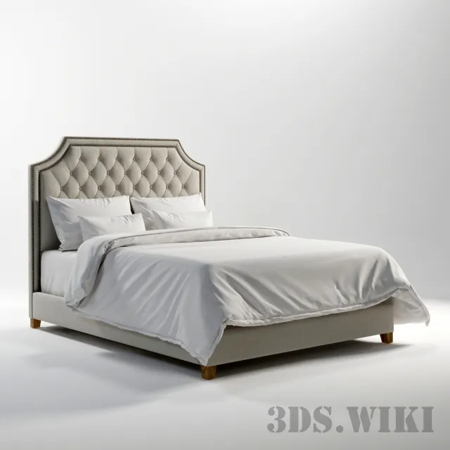 furniture - Bed MONTANA QUEEN SIZE BED 202.005-MF01 3D Model