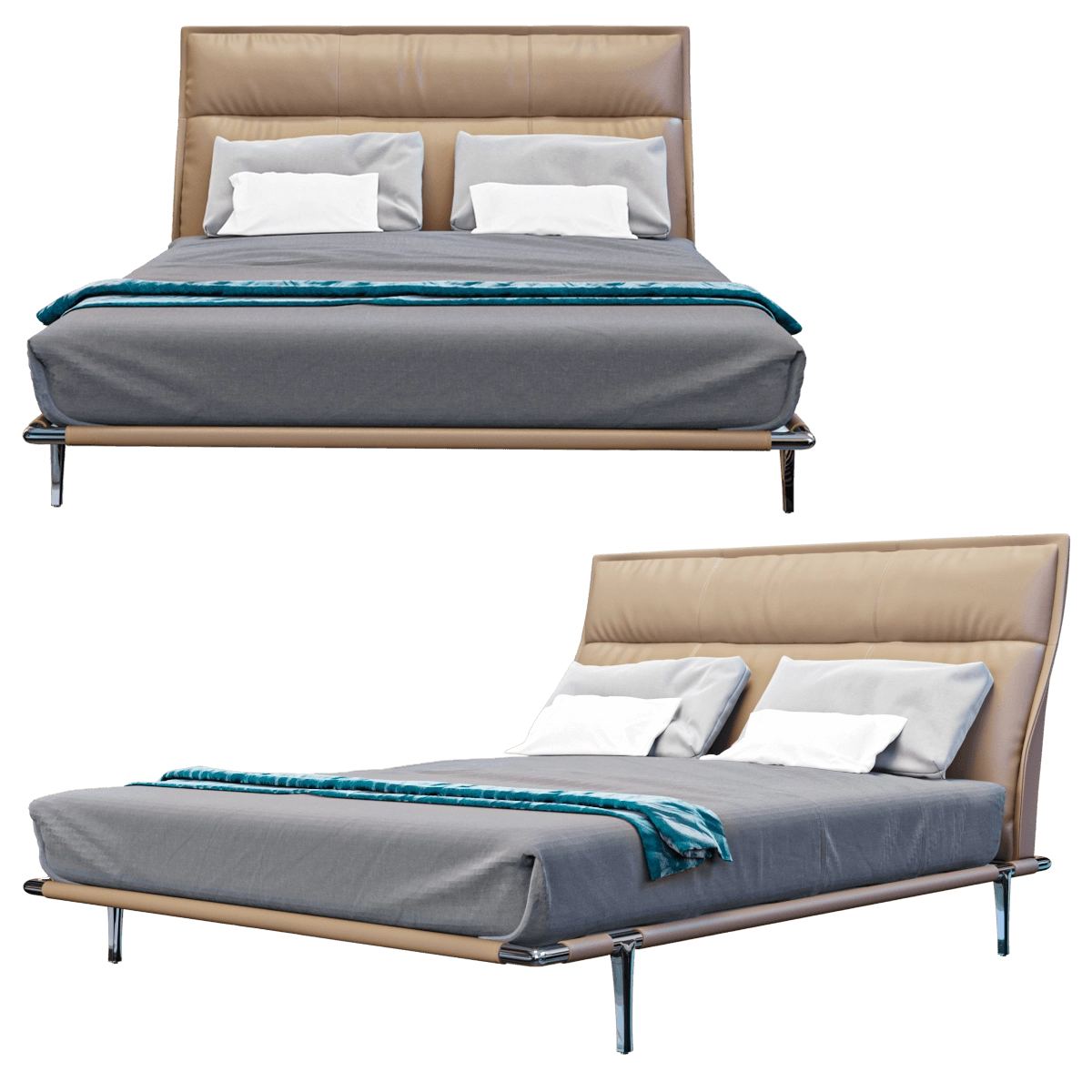 furniture - Bed Mr Moonlight 3D Model