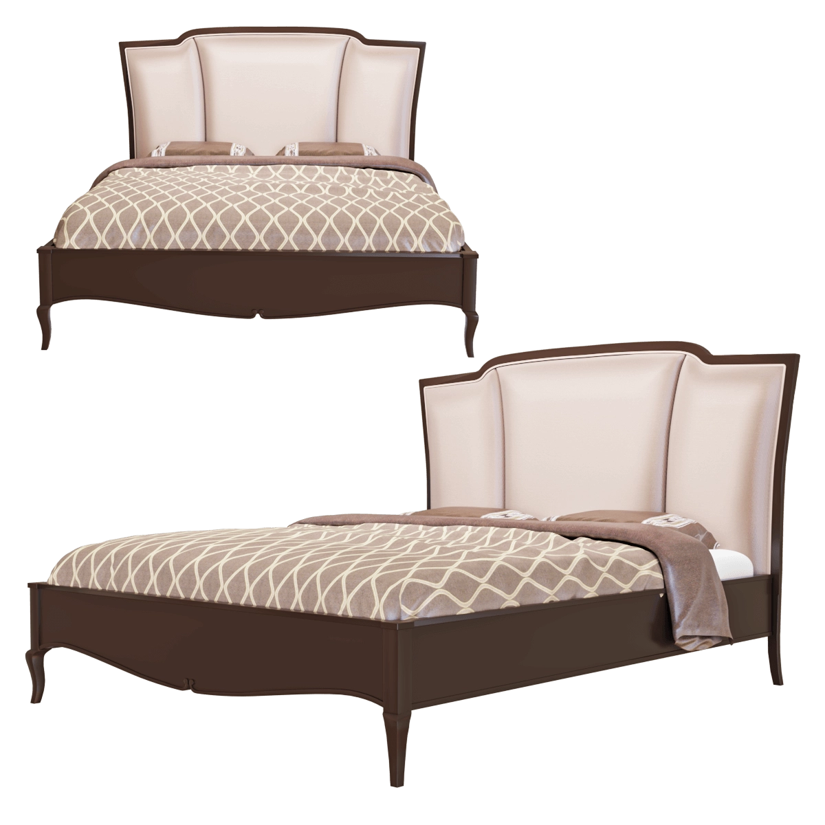 furniture - Bed N0302  LCI Stile 3D Model