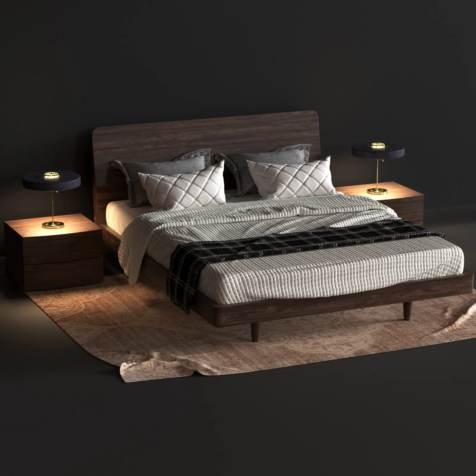 furniture - Bed Novamobili Dedalo 1 3D Model