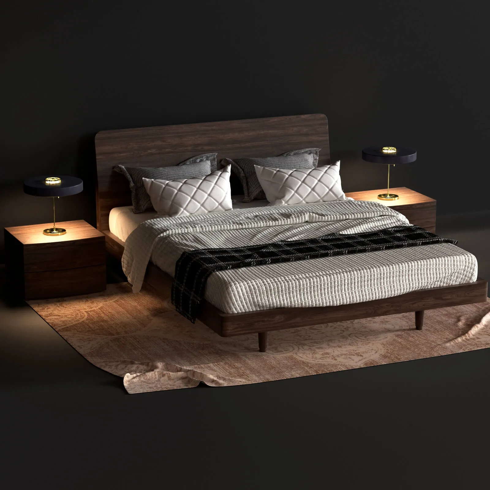 furniture - Bed Novamobili Dedalo 3D Model