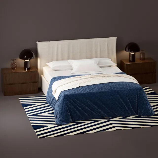 furniture - Bed Novamobili Twiggy 04 3D Model